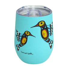 Load image into Gallery viewer, Stainless Steel Tumbler, Hummingbird design by Francis Dick
