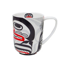Load image into Gallery viewer, &quot;Killer Whale Crosshatch&quot; 16 oz Mug by Native Artist, Curtis Wilson - North of Fifty Indigenous Boutique
