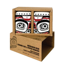 Charger l&#39;image dans la galerie, &quot;Matriarch Bear&quot; Ceramic Salt &amp; Pepper Shaker by Native Artist Morgan Asoyuf - shipping July - North of Fifty Indigenous Boutique
