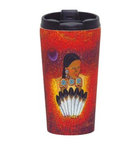 12 oz Travel Mug - Moon Whispers Dance by Delree Dumont