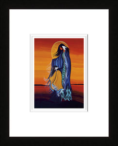 Mother and Daughter Wall Art by Cree artist Betty Albert - North of Fifty Indigenous Boutique