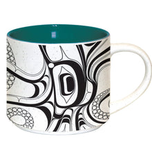 Laden Sie das Bild in den Galerie-Viewer, &quot;Octopus (Nuu)&quot; 16oz Mug, design by Haida Artist Ernest Swanson
