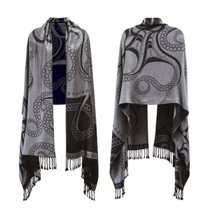 Octopus Nu Shawl featuring the artwork of Ernest Swanson, Haida - arriving late January 2025