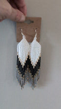 Load and play video in Gallery viewer, Beaded Ombre Fringe Earrings
