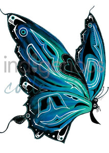 Butterfly by Kwakwaka’wakw artist Diane Levesque