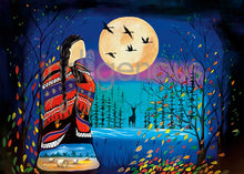 Laden Sie das Bild in den Galerie-Viewer, 12 Moons Art Cards - a card for every month! - by Indigenous Artist Jessica Somers
