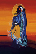 Charger l&#39;image dans la galerie, Mother and Daughter Wall Art by Cree artist Betty Albert - North of Fifty Indigenous Boutique
