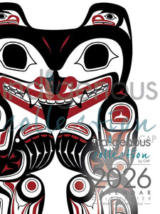 2026 Wall Calendar by Clarence Mills - North of Fifty Indigenous Boutique