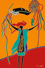 Laden Sie das Bild in den Galerie-Viewer, The Healer indigenous wall art by Dawn Oman Canada
