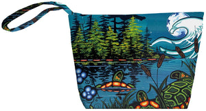 "Tranquility" Small Zippered Tote by Indigenous Artist William Monague