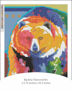 "Big Bear" Diamond Art by John Balloue