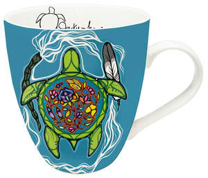 "Prayers For Turtle Island" Mug - artwork by Indigenous Artist, Jackie Traverse