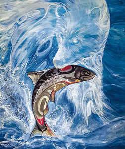 LIMITED EDITION ART PRINT -  Spirit Bear by Metis artist, Karen Erickson