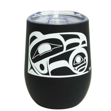 Laden Sie das Bild in den Galerie-Viewer, &quot;Raven&quot; Stainless Steel Tumbler, design by Native Artist, Roy Henry Vickers
