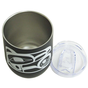 "Raven" Stainless Steel Tumbler, design by Native Artist, Roy Henry Vickers