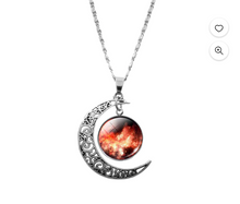 Load image into Gallery viewer, Crescent Moon necklace with 18 inch chain - North of Fifty Indigenous Boutique
