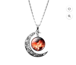 Crescent Moon necklace with 18 inch chain - North of Fifty Indigenous Boutique