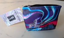 Load image into Gallery viewer, &quot;Sky Dance Wolf Song&quot; Zippered Coin Purse artwork by Metis Artist Amy Keller Rempp
