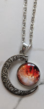 Load image into Gallery viewer, Crescent Moon necklace with 18 inch chain - North of Fifty Indigenous Boutique
