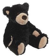 Load image into Gallery viewer, 11&quot; Rufus Bear plush toy with detachable beaded Metis pin
