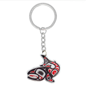 salmon key chain native artist jamie sterritt