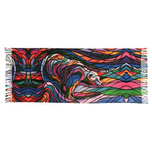 Load image into Gallery viewer, Salmon Hunter Eco Art Shawl by Don Chase
