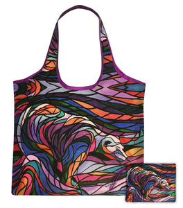 Salmon Hunter Reusable Shopping Bag by Don Chase