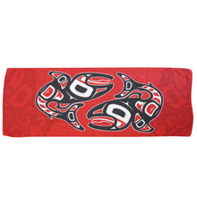 Laden Sie das Bild in den Galerie-Viewer, &quot;Salmon&quot; Scarf by Native Artist, Jamie Sterritt
