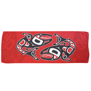 "Salmon" Scarf by Native Artist, Jamie Sterritt