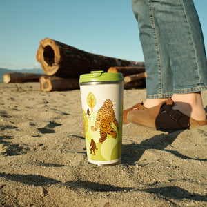 18 oz Travel Mug - Sasquatch by Francis Horne Sr