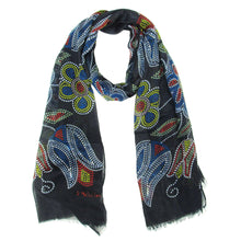 Load image into Gallery viewer, Silver Threads Eco scarf by Metis artist, Deb Malcolm
