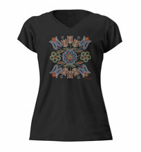 Load image into Gallery viewer, Silver Threads Women&#39;s Tshirt, Métis Artist Deb Malcolm - North of Fifty Indigenous Boutique
