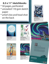 Laden Sie das Bild in den Galerie-Viewer, 8.5 x 11 inch Sketchbooks - 6 designs to choose from
