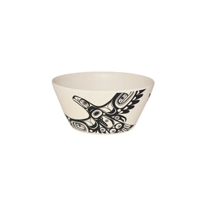 "Soaring Eagle" Medium Bamboo Bowl 5", design by Haida artist Corey Bulpitt