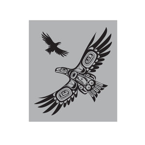 "Soaring Eagle" Eco Cloth, design by Haida artist Corey Bulpitt