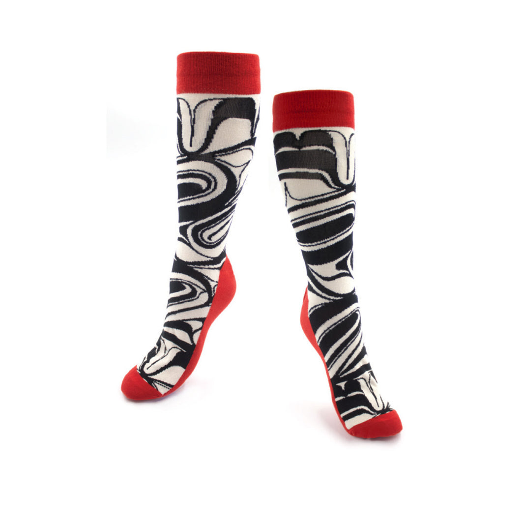 haida art, native art, indigenous, art, socks