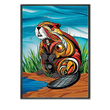 Charger l'image dans la galerie, Spirit Beaver Framed Prints by Mi'kmaq artist, Stephanie White
