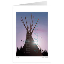 Laden Sie das Bild in den Galerie-Viewer, "Tee Pee" Wall Art, artwork by Indigenous artist Mark Preston
