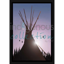 Laden Sie das Bild in den Galerie-Viewer, "Tee Pee" Wall Art, artwork by Indigenous artist Mark Preston
