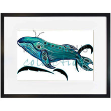 Laden Sie das Bild in den Galerie-Viewer, Whale by Kwakwaka’wakw and French Canadian artist, Diane Levesque
