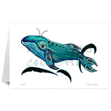 Laden Sie das Bild in den Galerie-Viewer, Whale by Kwakwaka’wakw and French Canadian artist, Diane Levesque
