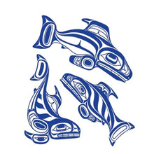 Charger l'image dans la galerie, Enduring Spirits decals by Haida artist Ernest Swanson
