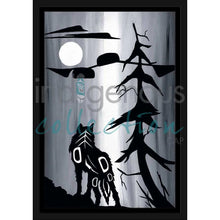 Laden Sie das Bild in den Galerie-Viewer, Wolf and Moon by Kwakwaka’wakw and French Canadian artist, Diane Levesque

