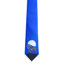 Load image into Gallery viewer, &quot;Wolf&quot; Silk Tie by Indigenous Artist Jessica Somers - North of Fifty Indigenous Boutique
