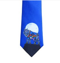 Load image into Gallery viewer, &quot;Wolf&quot; Silk Tie by Indigenous Artist Jessica Somers - North of Fifty Indigenous Boutique
