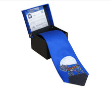 Load image into Gallery viewer, &quot;Wolf&quot; Silk Tie by Indigenous Artist Jessica Somers - North of Fifty Indigenous Boutique
