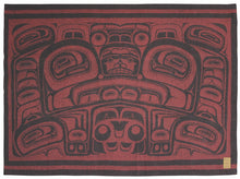Laden Sie das Bild in den Galerie-Viewer, Wool Blanket  &quot;Celebration&quot;  by Tsimshian artist Corey W. Moraes
