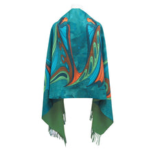 Load image into Gallery viewer, Maxine Noel Art Print Shawl Scarf Friends
