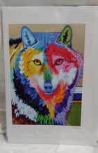 Laden Sie das Bild in den Galerie-Viewer, Big Wolf Art Card John Balloue Indigenous art
