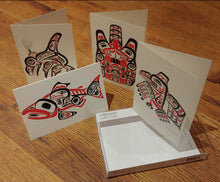 Load image into Gallery viewer, Bill Reid Centennial Celebration Note Cards North of Fifty 50 Metis
